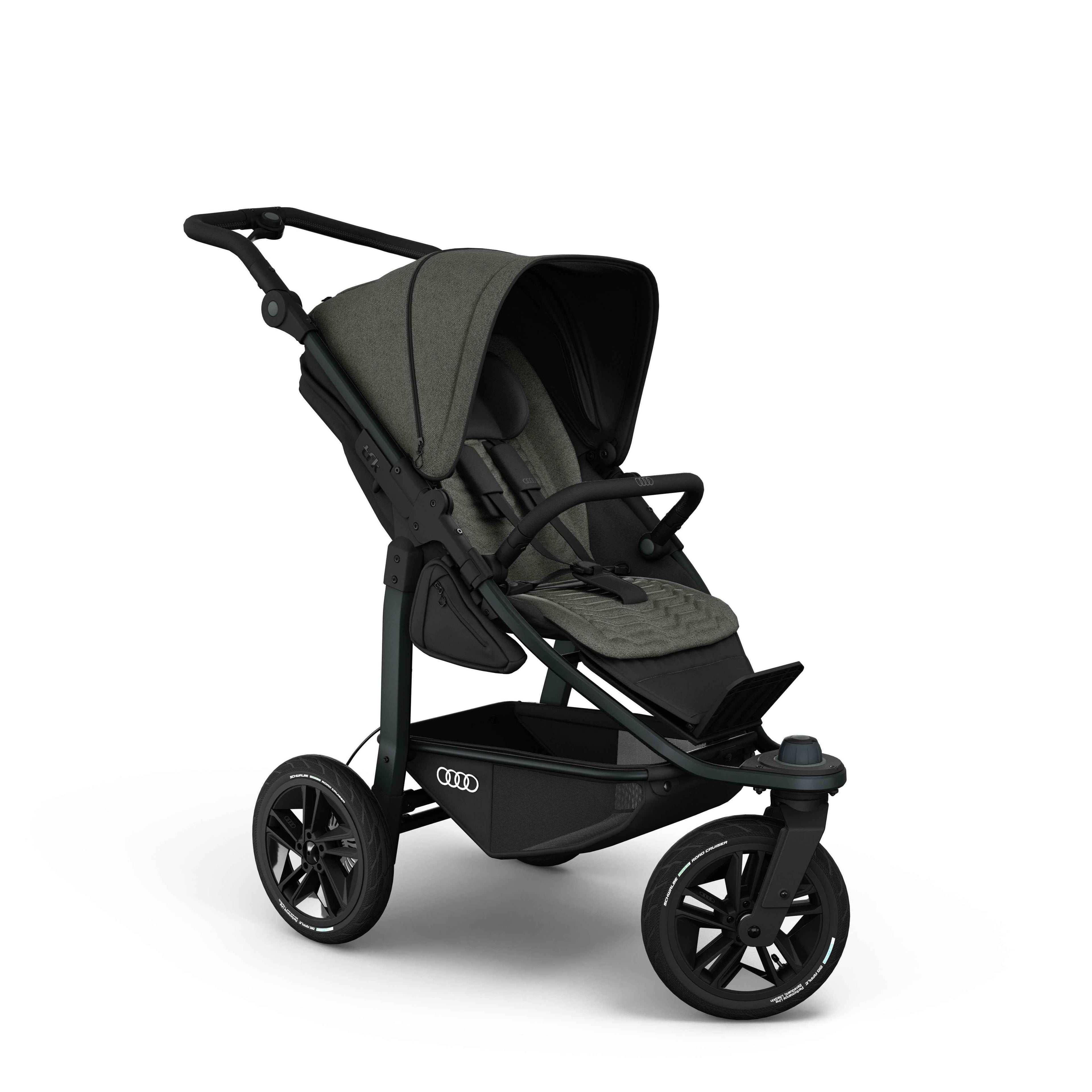 tfk Mono3 Audi Edition - 3 Wheel Stroller with Follow Up Seat